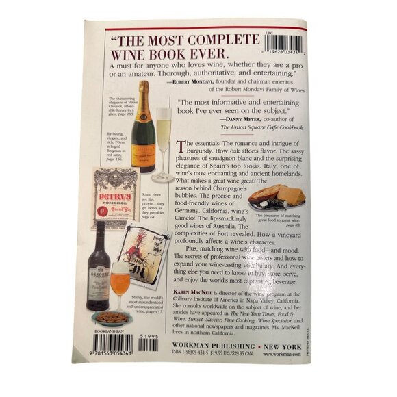 The Wine Bible By Karen MacNeil Softcover 2001 Comprehensive Guide To Wine - Picture 2 of 5